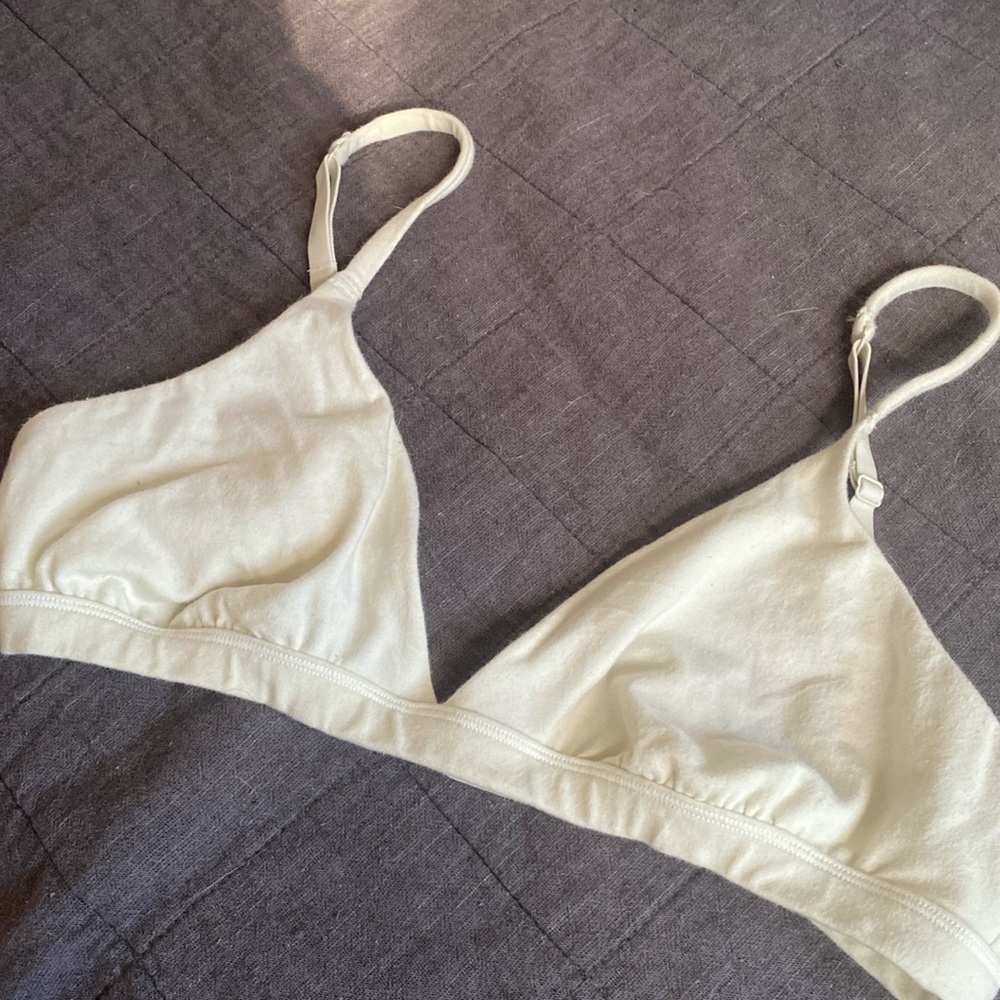 SKIMS Cotton Jersey Triangle Bralette - Bone